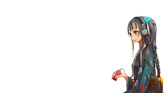 Anime girls headphones dress