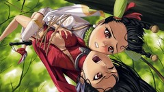 Anime girls holding boobs