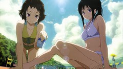 Anime girls hyouka chitanda eru ibara mayaka swimsuits