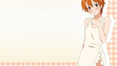Anime girls inami mahiru aprons Working!! (Anime) naked apron