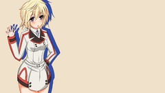 Anime girls infinite stratos Simple Background Dunois Charlotte