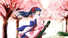 Anime girls Japanese clothes