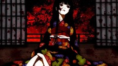 Anime girls jigoku shoujo enma ai Japanese clothes
