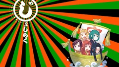 Anime girls Joshiraku Buratei Marii Anrakutei Kukuru Bouhatei 