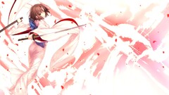 anime girls kara no kyoukai ryougi shiki kimono type-moon