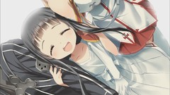 Anime girls kirigaya kazuto sword art online yuuki asuna anime 