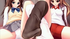 Anime girls knee socks