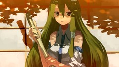 Anime girls kochiya sanae bare shoulders touhou miko video 