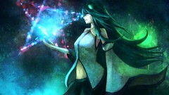 Anime girls kochiya sanae touhou video games