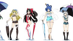 Anime girls konpaku youmu kochiya sanae hakurei reimu touhou 