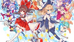 Anime girls konpaku youmu remilia scarlet kochiya sanae hakurei 