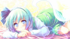 Anime girls konpaku youmu touhou aqua eyes