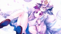 Anime girls konpaku youmu touhou saigyouji yuyuko artwork video 