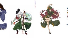 Anime girls konpaku youmu touhou saigyouji yuyuko izayoi sakuya 