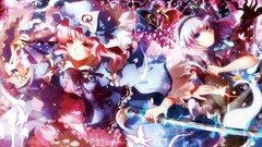 Anime girls konpaku youmu touhou saigyouji yuyuko video games