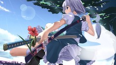 Anime girls konpaku youmu touhou video games