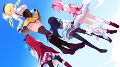 Anime girls Kyubey blondes