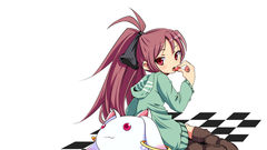 Anime girls Kyubey pink