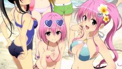 Anime girls lala satalin deviluke yuuki mikan kotegawa yui 