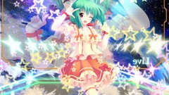 Anime girls macross frontier green hair macross lee ranka