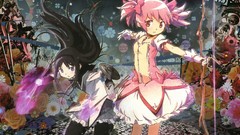 Anime girls mahou shoujo madoka magica akemi homura kaname 
