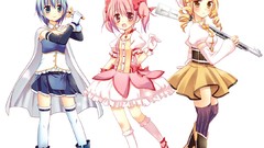 Anime girls mahou shoujo madoka magica kaname madoka tomoe mami 