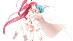 Anime girls mahou shoujo madoka magica sakura kyouko miki sayaka