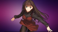Anime girls mahou tsukai no yoru visual novels Aozaki Aoko