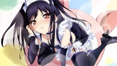 Anime girls maids accel world kuro yuki hime