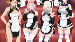 Anime girls maids karin hyuuga hinata yamanaka ino tenten 