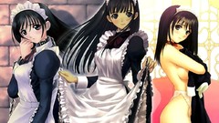 Anime girls maids tony taka ecchi soft shading