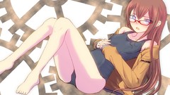 Anime girls makise kurisu steins gate