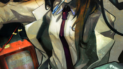 Anime girls makise kurisu steins gate