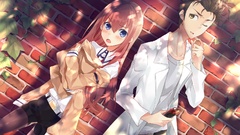 Anime girls makise kurisu steins gate okabe rintarou anime boys