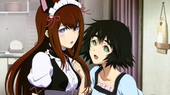 Anime girls makise kurisu steins gate shiina mayuri