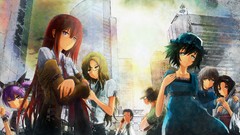 Anime girls makise kurisu steins gate shiina mayuri okabe 