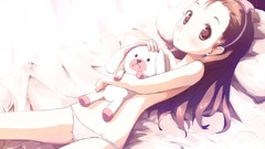 Anime girls minase iori underwear panties topless