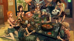 Anime girls monkey d luffy Nico Robin One Piece (anime) Nami 