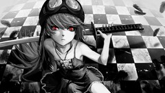 anime girls monochrome oshino shinobu monogatari-series Anime