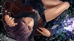 Anime girls nagato yuki lying down the melancholy of haruhi 