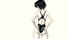 Anime girls nanasaki ai Simple Background school swimsuits 