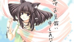 Anime girls nekomimi animal ears