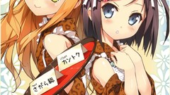 Anime girls nekomimi cat ears azuki azusa scans Kantoku 