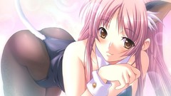 Anime girls nekomimi soft shading