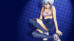 Anime girls neon genesis evangelion soft shading