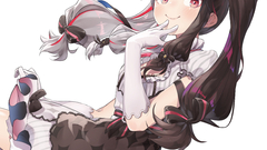 anime girls Nijisanji Yorumi Rena 12 Graka multicolored hair