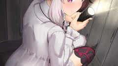 anime girls Nijisanji Yorumi Rena Caruta multicolored hair