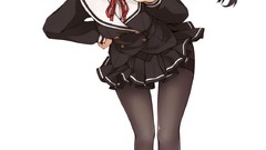 Anime girls pantyhose Simple Background Onii-chan Dakedo Ai Sae 