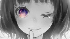 Anime girls purple eyes