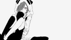 Anime girls purple eyes UN-GO